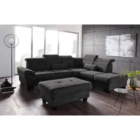 Home Affaire Ecksofa HOME AFFAIRE "Cornwall L-Form", schwarz, B:283cm