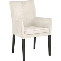 LEONIQUE Armlehnstuhl LEONIQUE "Vence", beige (creme, wenge), B:60cm H:94,5cm