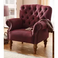 Home Affaire Sessel »Lord«, mit echter Chesterfield-Knopfheftung und Ziernägeln