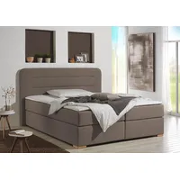 Home Affaire Boxspringbett HOME AFFAIRE "Manchester", beige (dunkelbeige), B:220cm