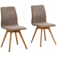 Andas Esszimmerstuhl »Rania«, (Set), 2 St., Luxus-Microfaser, Eiche, 2er/4er/6er-Set,