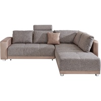 Jockenhöfer Ecksofa mit Bettfunktion, Bettkasten und Federkern, wahlweise mit