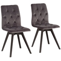 Andas Esszimmerstuhl »Rania«, (Set), 2 St., Samtoptik, mit Massivholzbeinen,