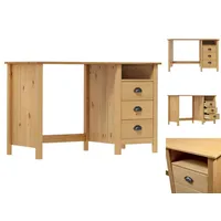 VidaXL Schreibtisch Hill mit 3 Schubladen 120×50×74 cm Kiefernholz