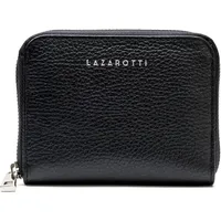 Lazarotti Milano Leather Geldbörse Damen Portemonnaie schwarz