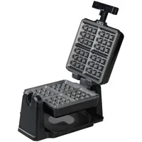 Rosenstein & Söhne 180° drehbares Waffeleisen Schwarz