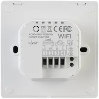 Revolt 4er-Set WLAN-Fußbodenheizung-Thermostate mit App, weiß