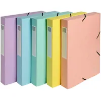 Exacompta 10x Archivbox A4 Colorspan Rücken 40mm Aquarel sortiert