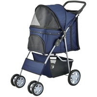 Pro.tec Hundewagen Niceville mit Regenschutz und Tasche 73 x