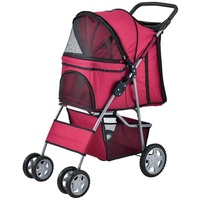 Pro.tec Hundewagen Niceville mit Regenschutz und Tasche 73 x
