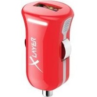 Xlayer 214103 USB-Autoladegerät Adapter Rot