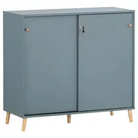 Schildmeyer MÖBELPARTNER Schiebetürenschrank 500, 701789 blaugrau 1 Fachboden 100,1