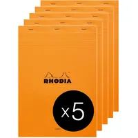 Rhodia 18600C - Packung mit 5 Notizblöcken No.18, A4