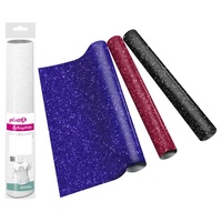 PlottiX GlitterFlex Aufbügelfolie weiß Effekt-Folie 32,0 x 50,0 cm,