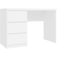 Forte Net 106 Schreibtisch mit 3 Schubladen, Holzwerkstoff, weiß