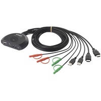 SpeaKa Professional SP-KVM-210 KVM-Konsole HDMI Tastatur 4096 x 2160