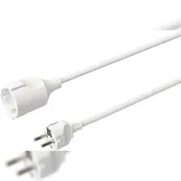 Sygonix SY-4872642 Strom Verlängerungskabel 16A Weiß 10.00m H05VV-F 3G