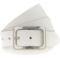 Mustang Damengürtel Leder 3,5 cm weiß 90