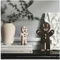 Boyhood Gingerbread Man Holzfigur, Eiche Gebeizt, Klein
