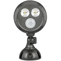 MR. BEAMS LED-Außenwandleuchte MBN390 mit Bewegungsmelder Braun