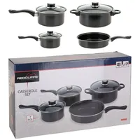 Excellent Houseware 7-tlg. Antihaft-Kasserollen-Set