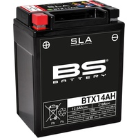 BS Battery BTX14AH Agm-batterie - Black - One Size