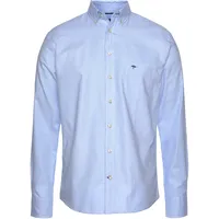 Fynch Hatton FYNCH-HATTON Langarmhemd, mit Button-Down-Kragen FYNCH-HATTON hellblau-kariert