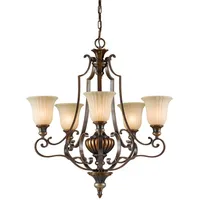 Feiss Elstead Lighting Kronleuchter mit 5 Lichtern, Firenze Gold/Britische