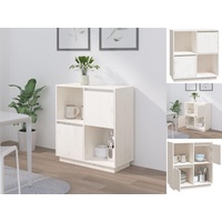 VidaXL Sideboard Weiß 74x35x80 cm Massivholz Kiefer