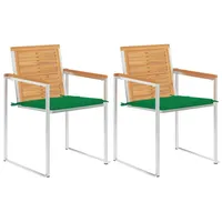 VidaXL Gartenstuhl 56 x 56 x 85 cm grün