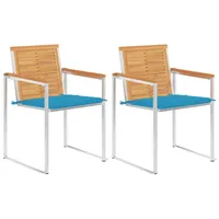 VidaXL Gartenstuhl 56 x 56 x 85 cm blau
