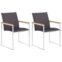 VidaXL Gartenstuhl 60 x 59 x 85 cm grau