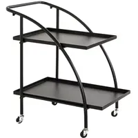 Haku-Möbel HAKU Möbel Servierwagen schwarz 68,0 x 42,0 x
