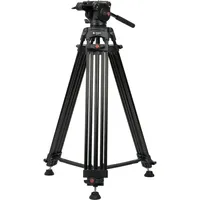 FotoPro Video Tripod DV Series (Metall), Stativ, Schwarz