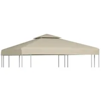 VidaXL Pavillon-Ersatzdach 310 g/m2 Beige 3x3 m