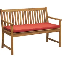 Beliani Gartenbank 120 x 88 x 61 cm Hellbraun