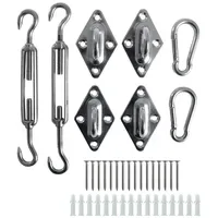 Estexo Sonnensegel Befestigungs Kit Montageset Komplettset Befestigungsset Zubehör