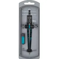Faber-Castell Twister 2022 Schnellverstellzirkel, farbig sortiert, Klarsichtetui (574482)