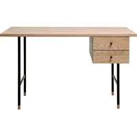 WoodMan Schreibtisch »Daniel«, Schubladen mit Soft-Close-Funktion, Beine aus Metall