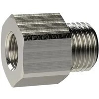 Riegler Reduziernippel lang, G 1/4 a., G 1/8 i.,