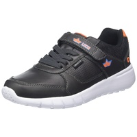 LICO Mat VS Sneaker, anthrazit/orange/blau, 33 EU