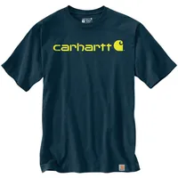 CARHARTT EMEA Core Logo Workwear Short Sleeve T-Shirt, blau-gelb,