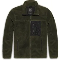 Vintage Industries Kodi Sherpa, Fleece-Jacke - Oliv - S