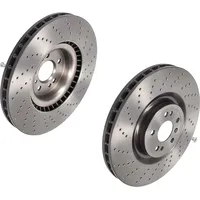 Brembo Bremsscheibe gelocht/innenbel., beschichtet, hochgekohlt, mit Schrauben