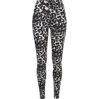 URBAN CLASSICS Ladies Soft AOP Leggings in Schwarz, Größe