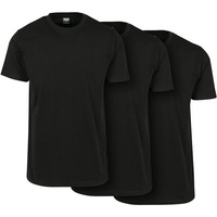 URBAN CLASSICS Basic Tee 3-Pack T-Shirt schwarz