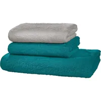 Erwin Müller Heidenheim Handtuchset 3-tlg. petrol/silber