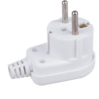Maclean Brackets Maclean MCE330 Schutzkontaktstecker Uni-Schuko Winkelstecker mit Erdung