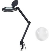 TOOLCRAFT 2178611 LED-Lupenleuchte Schwarz 5 127 mm mit Klemmhalterung