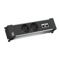 Bachmann Steckdosenleiste Power Frame 0,2 m Schwarz 2 St.